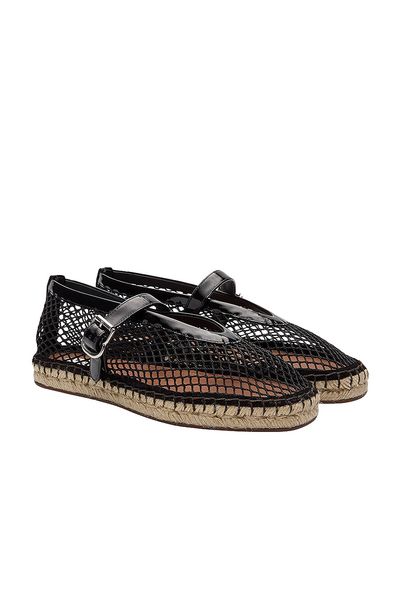 ALAÏA ALAÏA Fishnet Espadrille Flat