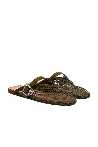 ALA?A ALA?A Fishnet Flat Mule