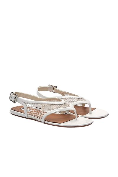 ALAÏA ALAÏA Fishnet Flat Sandal