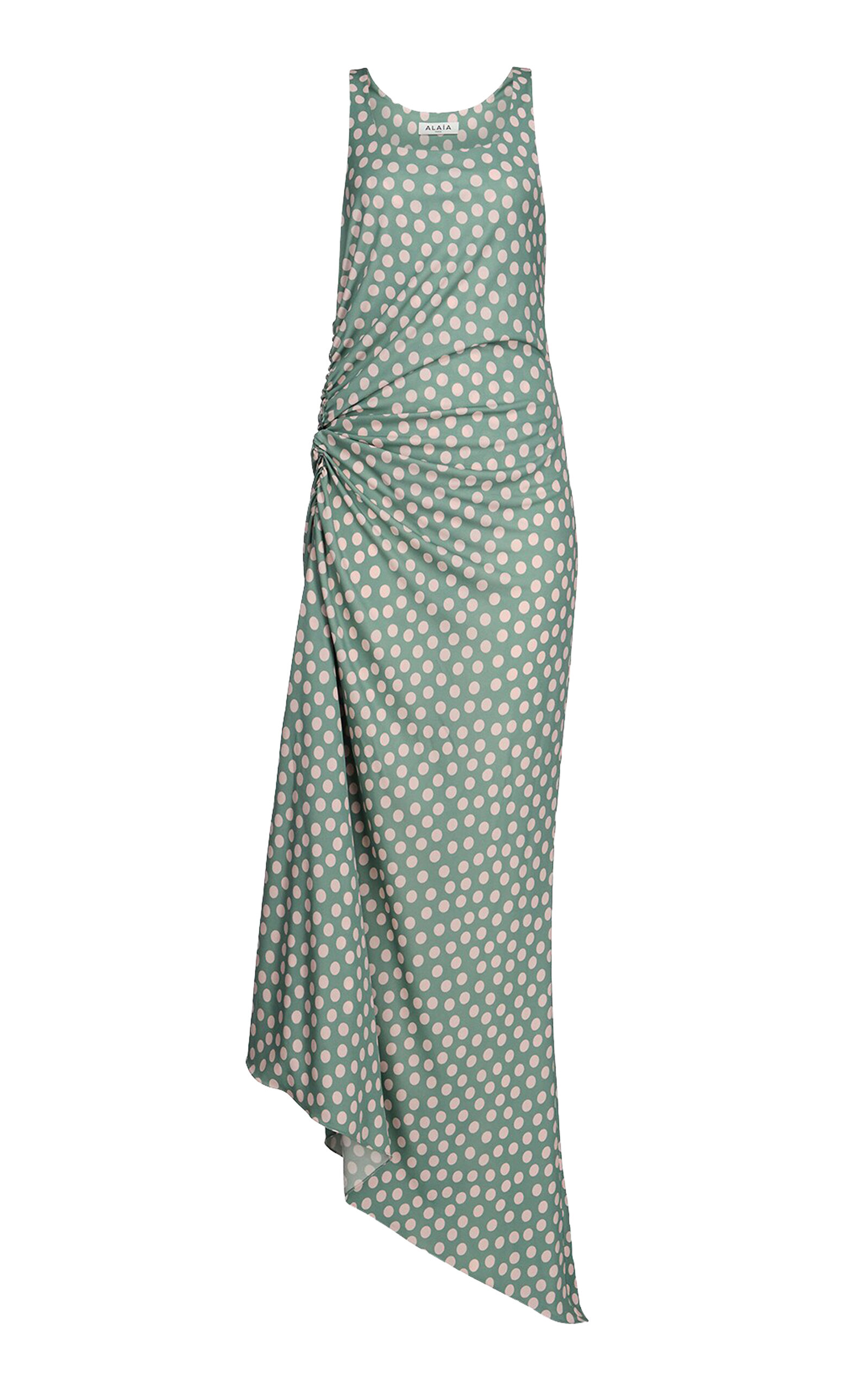 ALAÏA ALAÏA Gathered Jersey Maxi Dress