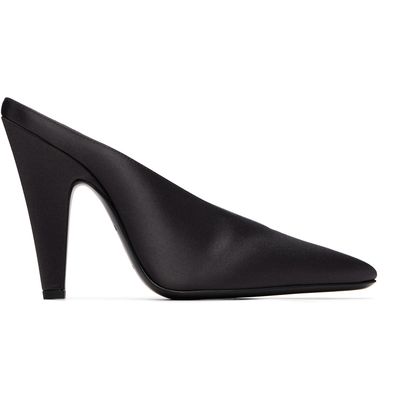 ALAÏA ALAÏA Gray Cone Mule Heels