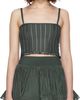 ALAÏA ALAÏA Gray Crinoline Knit Tank Top - 1