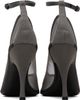 ALAÏA ALAÏA Gray Strappy Mesh Heels - 2