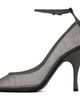 ALAÏA ALAÏA Gray Strappy Mesh Heels - 3