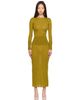 ALAÏA ALAÏA Green Merino Bodycon Maxi Dress - 1