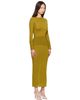ALAÏA ALAÏA Green Merino Bodycon Maxi Dress - 2