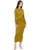 ALAÏA ALAÏA Green Merino Bodycon Maxi Dress - 4