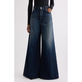 Alaïa Alaïa High Waist Denim Palazzo Pants