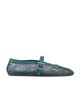 ALAÏA ALAÏA La Ballerine Fishnet Strass Flat - 1