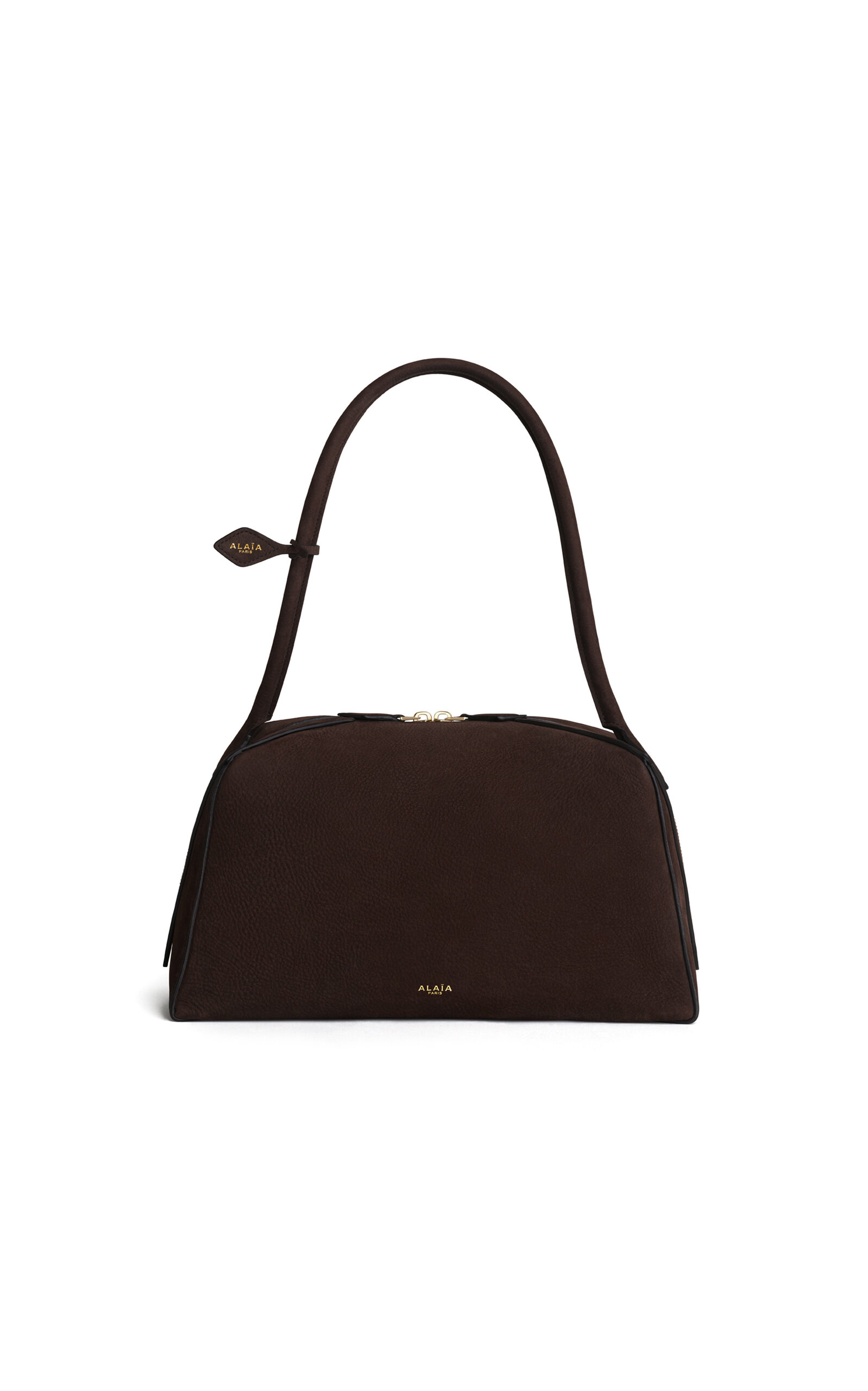 ALAÏA ALAÏA Le Bulldog Medium Leather Bag Brown OS