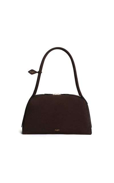 ALAÏA ALAÏA Le Bulldog Medium Leather Bag Brown OS