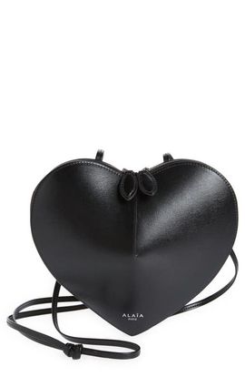 Alaïa Alaïa Le Coeur Leather Crossbody Bag