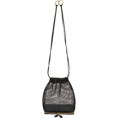 Alaïa Alaïa Le Pochon Fishnet Shoulder Bag