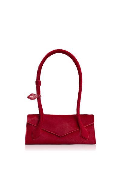 ALAÏA ALAÏA Le Teckel Small Calf Hair Flap Bag