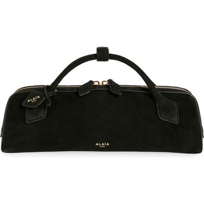 Alaïa Alaïa Le Teckel Suede East/West Clutch