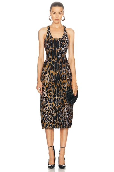ALAÃA ALAÃA Leopard Tube Dress
