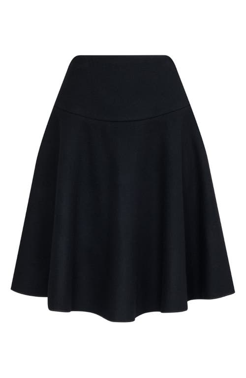 Alaïa Alaïa Light Felted Wool Skater Skirt
