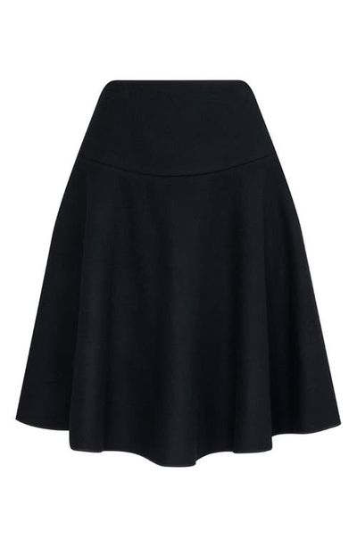 Alaïa Alaïa Light Felted Wool Skater Skirt