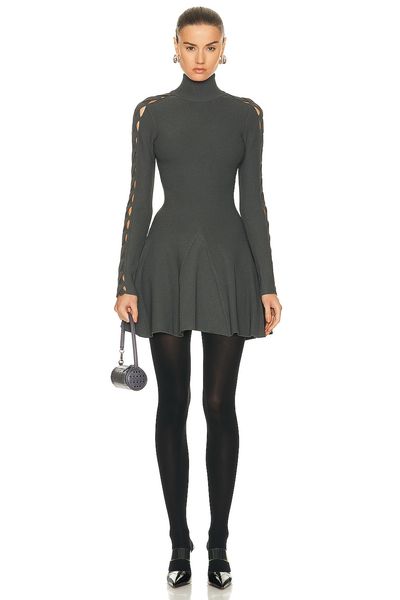 ALAÃA ALAÃA Long Sleeve Turtlneck Dress
