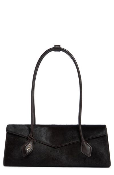 Alaïa Alaïa Medium Teckel Flap Calf Hair Shoulder Bag