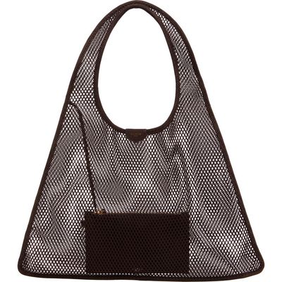 Alaïa Alaïa One-Piece Mesh & Suede Shoulder Bag