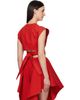 ALAÏA ALAÏA Orange Belted Cotton Top - 3