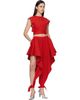 ALAÏA ALAÏA Orange Belted Cotton Top - 4