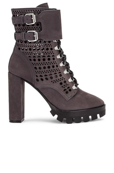 ALAÃA ALAÃA Perforated Military Boots