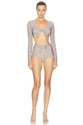 ALAÏA ALAÏA Polka Dot Bikini Set