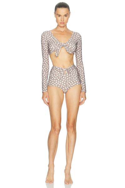 ALAÏA ALAÏA Polka Dot Bikini Set