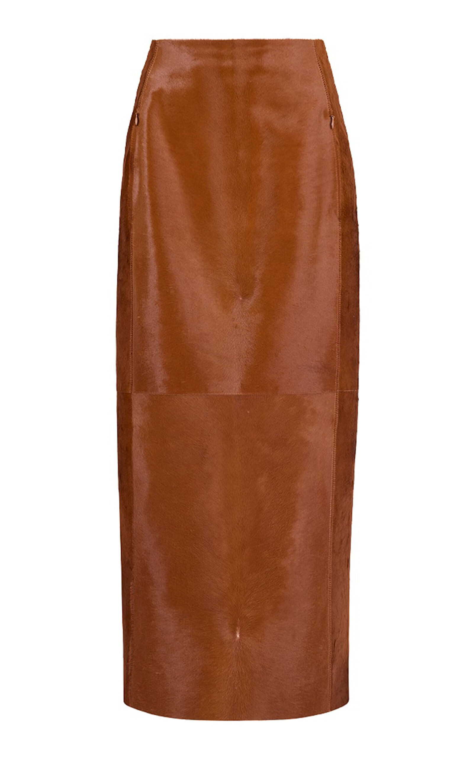 ALAÏA ALAÏA Pony Hair Midi Pencil Skirt