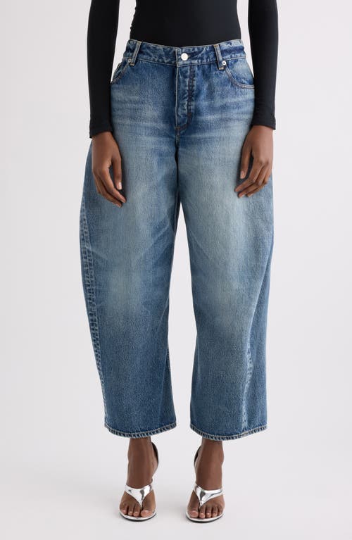 Alaïa Alaïa Rodeo Cotton Denim Barrel Leg Ankle Jeans