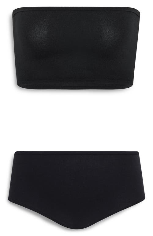 Alaïa Alaïa Second Skin Bandeau Bra & Boyshorts Lingerie Set