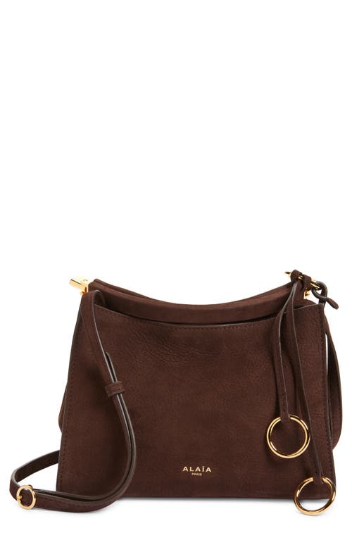 Alaïa Alaïa Small Le Click Suede Shoulder Bag