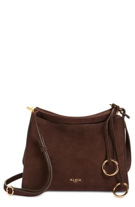 Alaïa Alaïa Small Le Click Suede Shoulder Bag