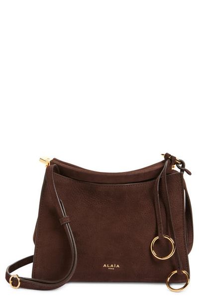 Alaïa Alaïa Small Le Click Suede Shoulder Bag