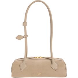 Alaïa Alaïa Small Le Teckel Suede East/West Shoulder Bag