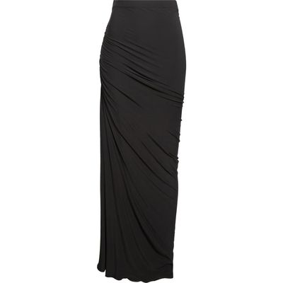 Alaïa Alaïa Soft Jersey Draped Maxi Skirt