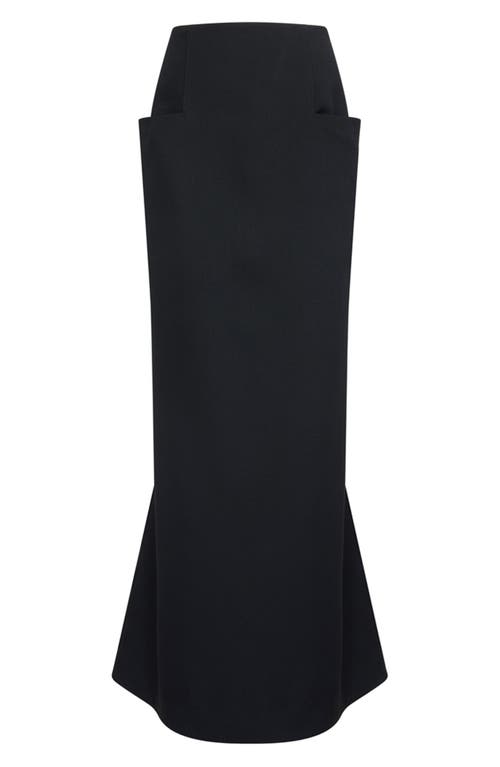 Alaïa Alaïa Tailored Wool Column Maxi Skirt