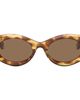ALAÏA ALAÏA Tortoiseshell Oval Sunglasses - 1