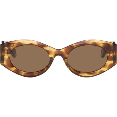 ALAÏA ALAÏA Tortoiseshell Oval Sunglasses
