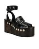 ALAÃA ALAÃA Vienne Wooden Ankle Strap Wedges - 2