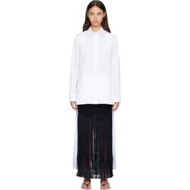 ALAÏA ALAÏA White Asymmetric Cotton Shirt