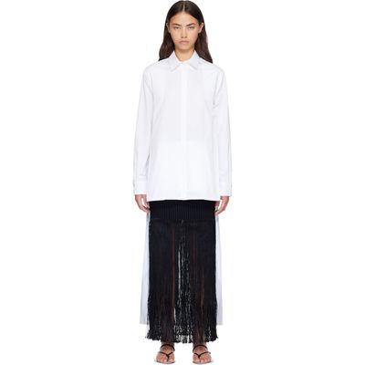 ALAÏA ALAÏA White Asymmetric Cotton Shirt