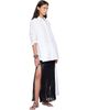 ALAÏA ALAÏA White Asymmetric Cotton Shirt - 4