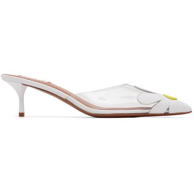 ALAÏA ALAÏA White Bloom Mule Heels