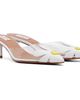 ALAÏA ALAÏA White Bloom Mule Heels - 4