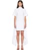 ALAÏA ALAÏA White Cotton Jersey T-shirt Minidress - 1