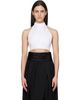 ALAÏA ALAÏA White Cotton Poplin Top - 1