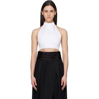 ALAÏA ALAÏA White Cotton Poplin Top